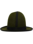 Henrik Vibskov Felt Bowler Hat, Adult Unisex, Size: 57, Green, Wool