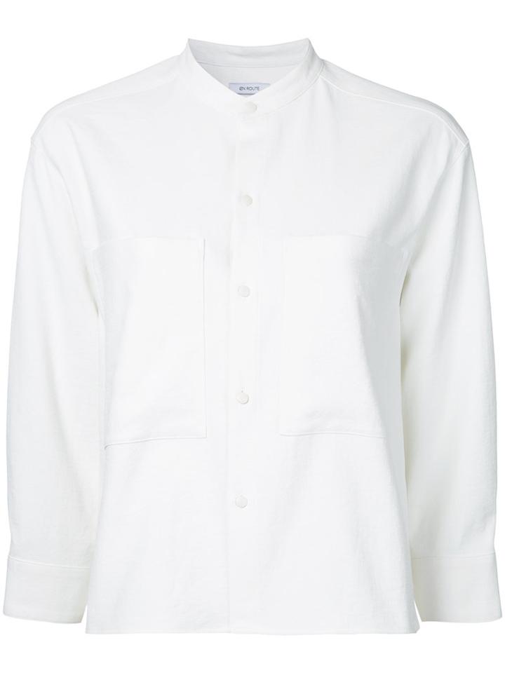 En Route Boxy Shirt, Women's, Size: 2, White, Polyester