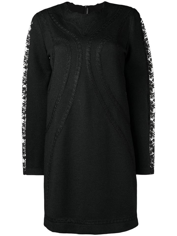 Ermanno Scervino Lace Detailing Dress - Black