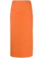 Kwaidan Editions Poplin Pencil Skirt - Orange