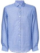 Canali Toucan Print Shirt - Blue