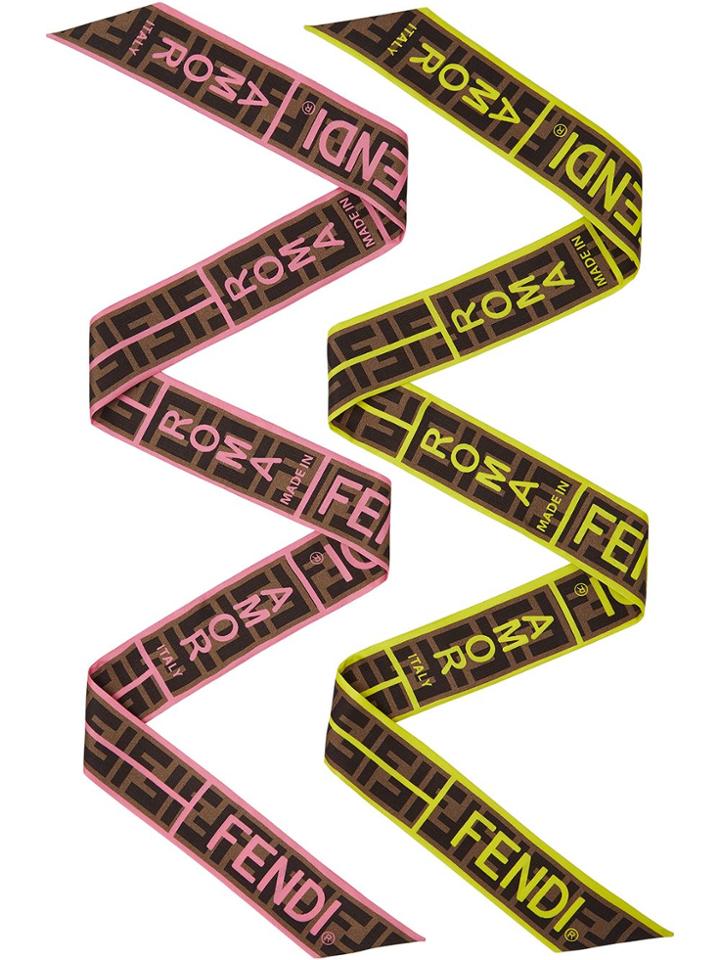 Fendi Wrappy Scarf Set - Yellow