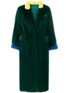 Simonetta Ravizza Rock Colour Block Coat - Green