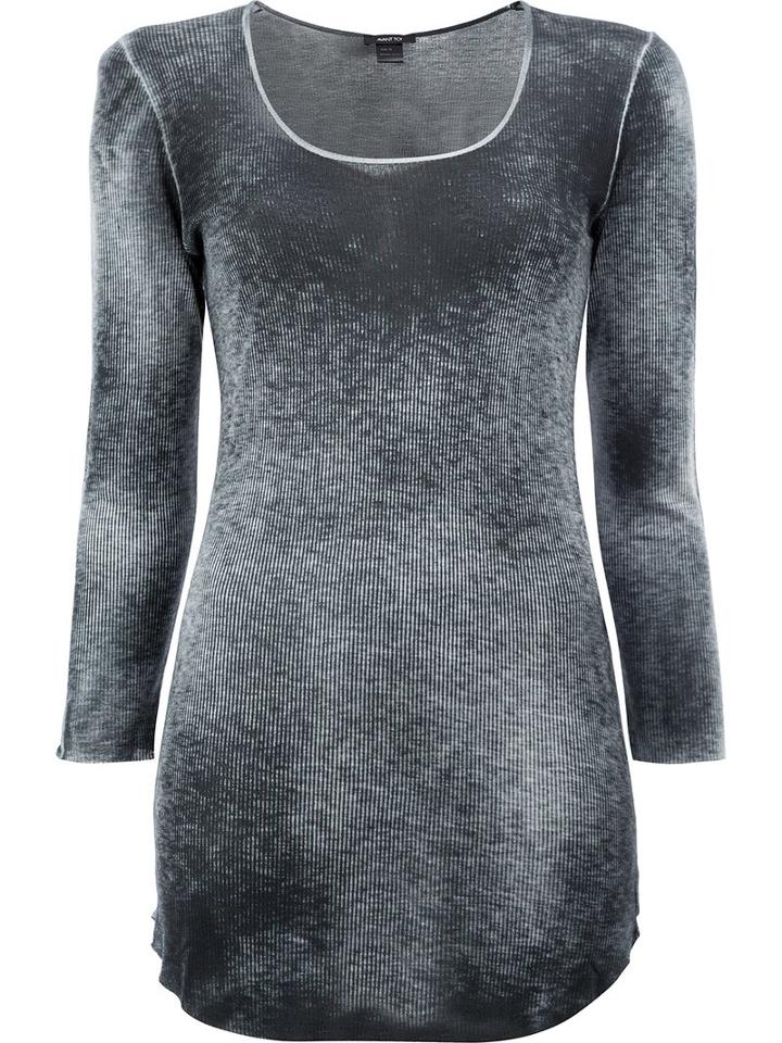 Avant Toi Washed Effect Jumper, Women's, Size: Small, Grey, Viscose
