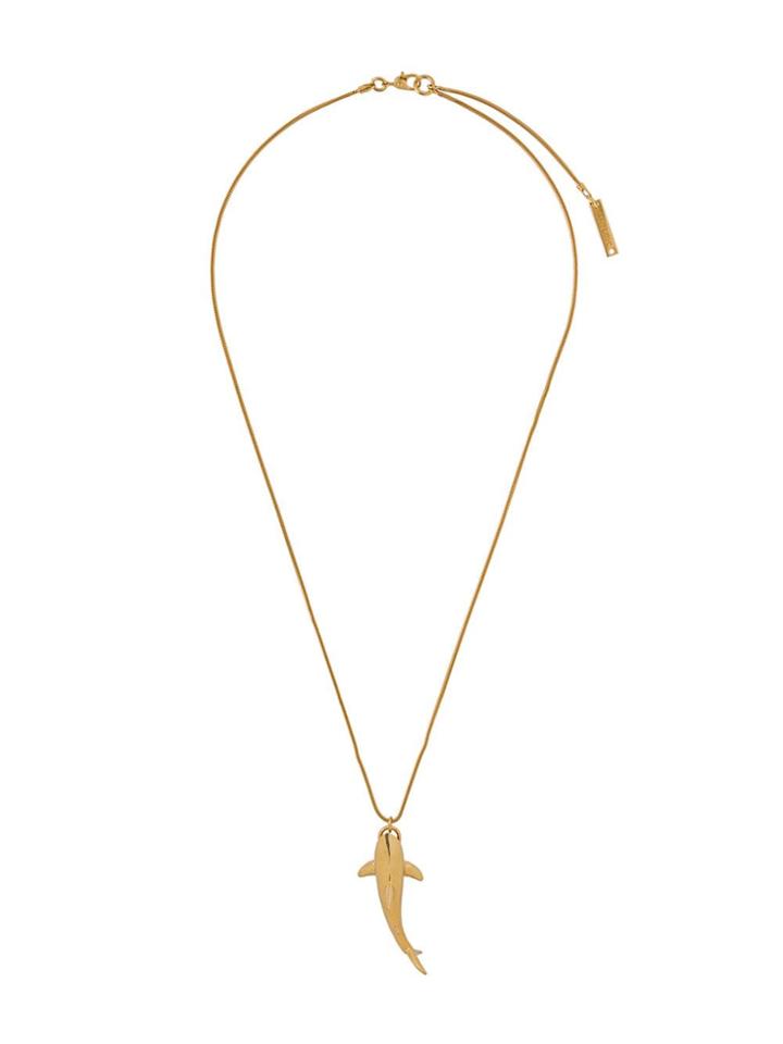 Ambush Shark Pendant Necklace - Gold