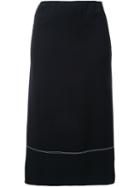 Rito Midi Straight Skirt, Women's, Size: 38, Black, Silk