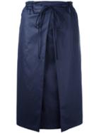 Jil Sander Cocoon Skirt, Women's, Size: 34, Blue, Cotton