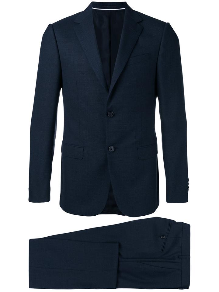 Z Zegna - Flap Pockets Two-piece Suit - Men - Acetate/cupro/viscose/wool - 48, Blue, Acetate/cupro/viscose/wool