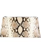 Erika Cavallini Snakeskin Effect Clutch