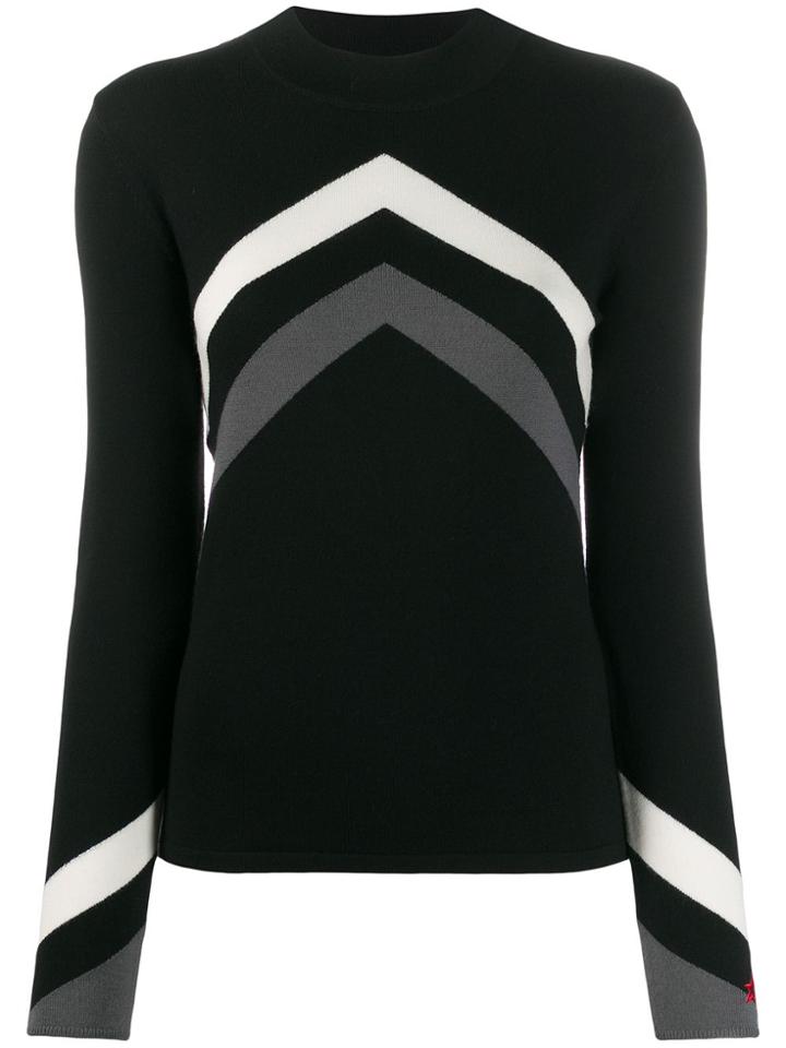 Perfect Moment Chevron Jumper - Black