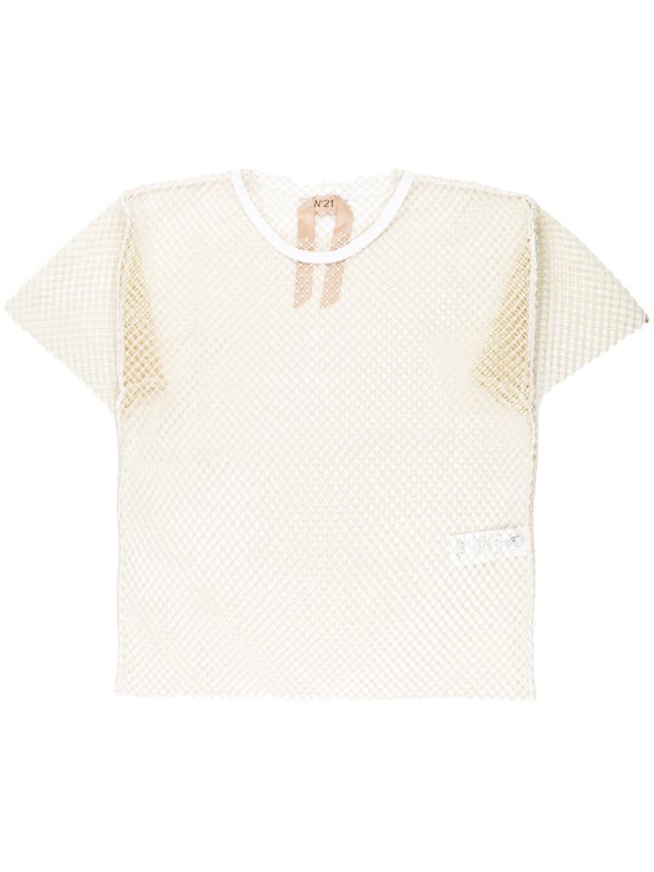 No21 Mesh T-shirt - Yellow & Orange