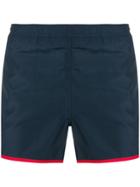 Ron Dorff Red Trim Swim Shorts - Blue