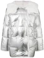 Yves Salomon Padded Oversized Jacket - Metallic