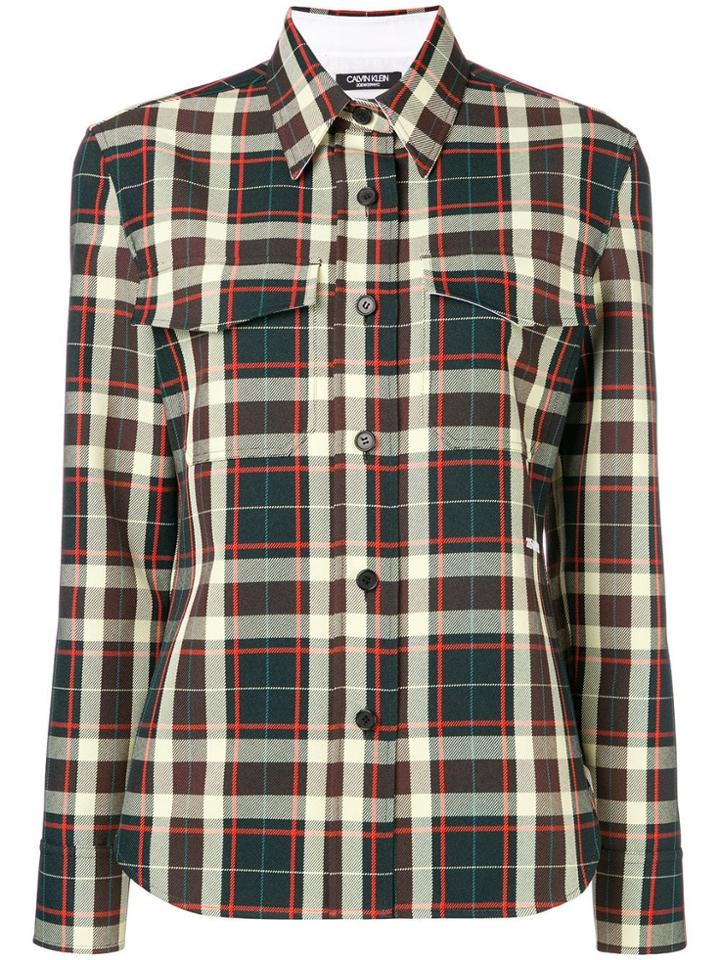 Calvin Klein 205w39nyc Checked Shirt - Brown