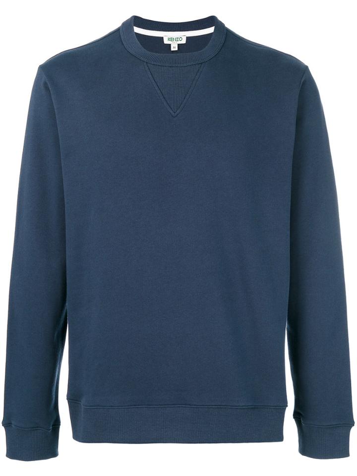 Kenzo Logo Print Sweatshirt - Blue