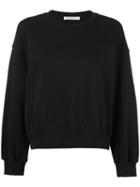 Philosophy Di Lorenzo Serafini - Ruffled Detail Sweatshirt - Women - Cotton - S, Black, Cotton
