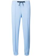 Ermanno Scervino Cropped Stripe Trousers - Blue