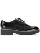 Geox Varnished Lace-up Shoes - Black