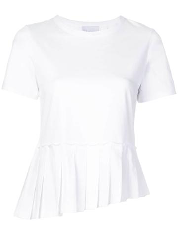 Kinly Asymmetrical Hem T-shirt - White