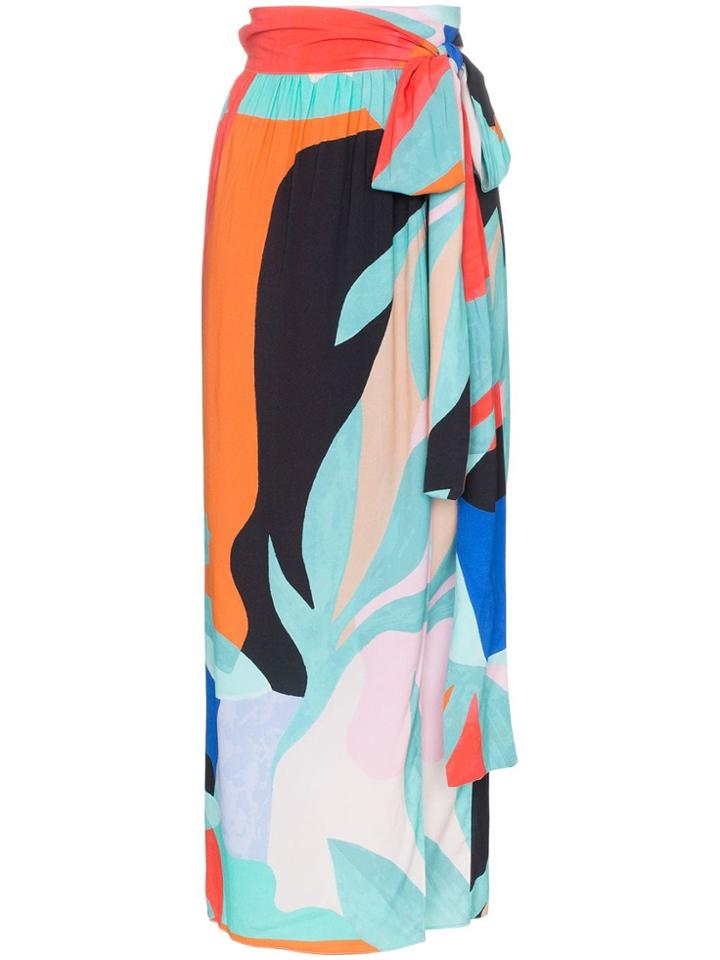 Mara Hoffman Cora Belted Wrap Midi Skirt - Multicoloured