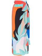 Mara Hoffman Cora Belted Wrap Midi Skirt - Multicoloured