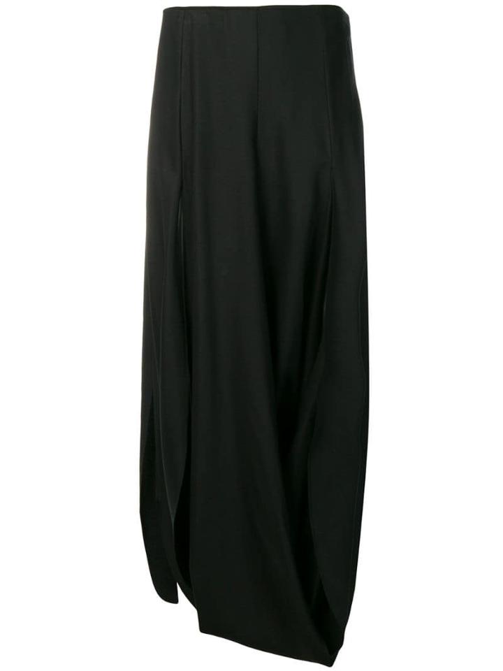 Jacquemus Nahil Draped Skirt - Black