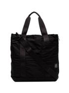 Stone Island Logo Patch Tote Bag - Black