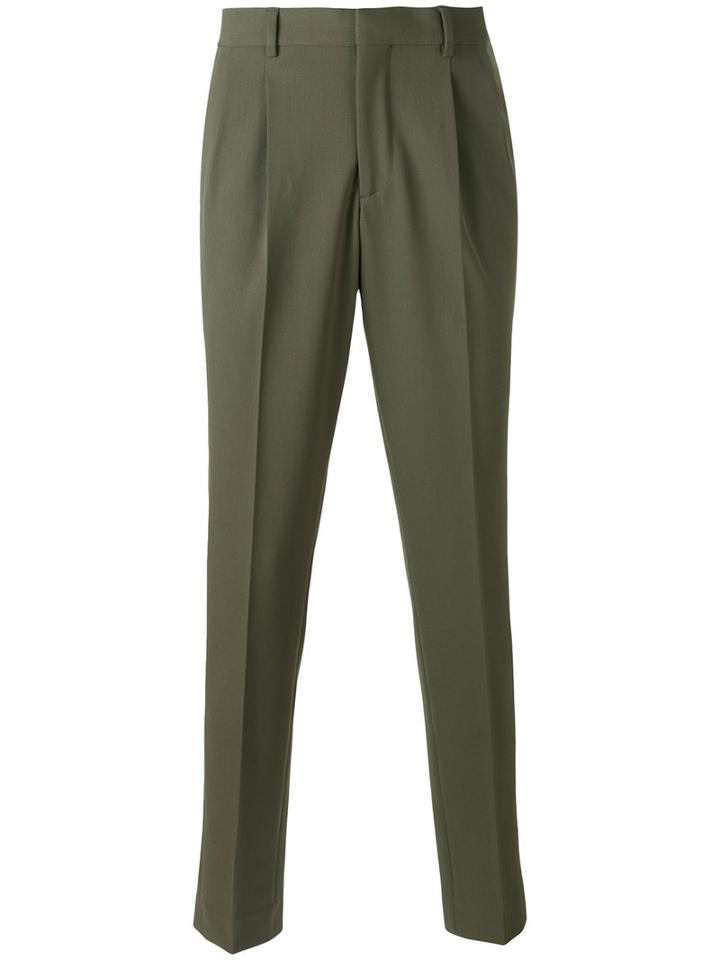 Joseph Clive Techno Trousers, Men's, Size: 46, Green, Polyester/wool/spandex/elastane/cotton