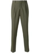 Joseph Clive Techno Trousers, Men's, Size: 46, Green, Polyester/wool/spandex/elastane/cotton