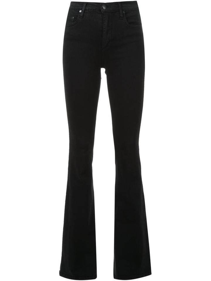 Nobody Denim Cult Flared Jeans, Women's, Size: 27, Black, Cotton/polyester/spandex/elastane