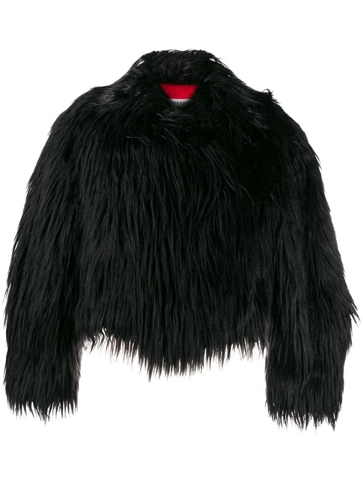 Philosophy Di Lorenzo Serafini Faux Fur Jacket - Black