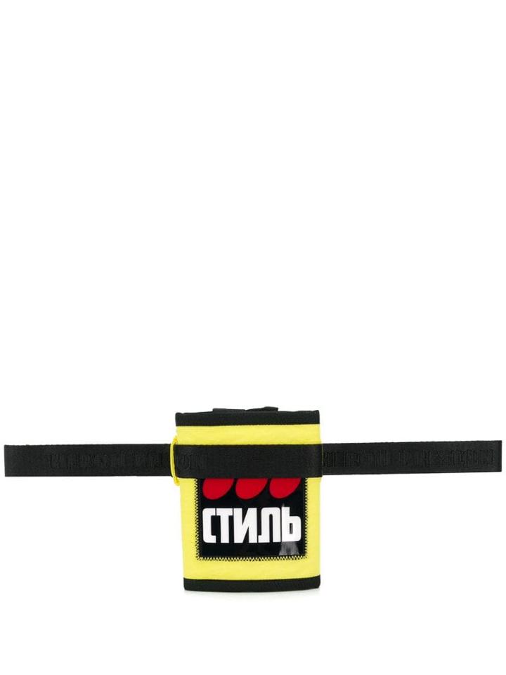 Heron Preston Logo Waist Wallet - Yellow