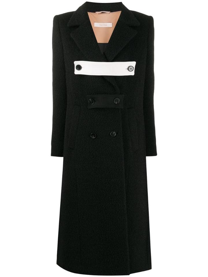 Ssheena Double Breasted Coat - Black