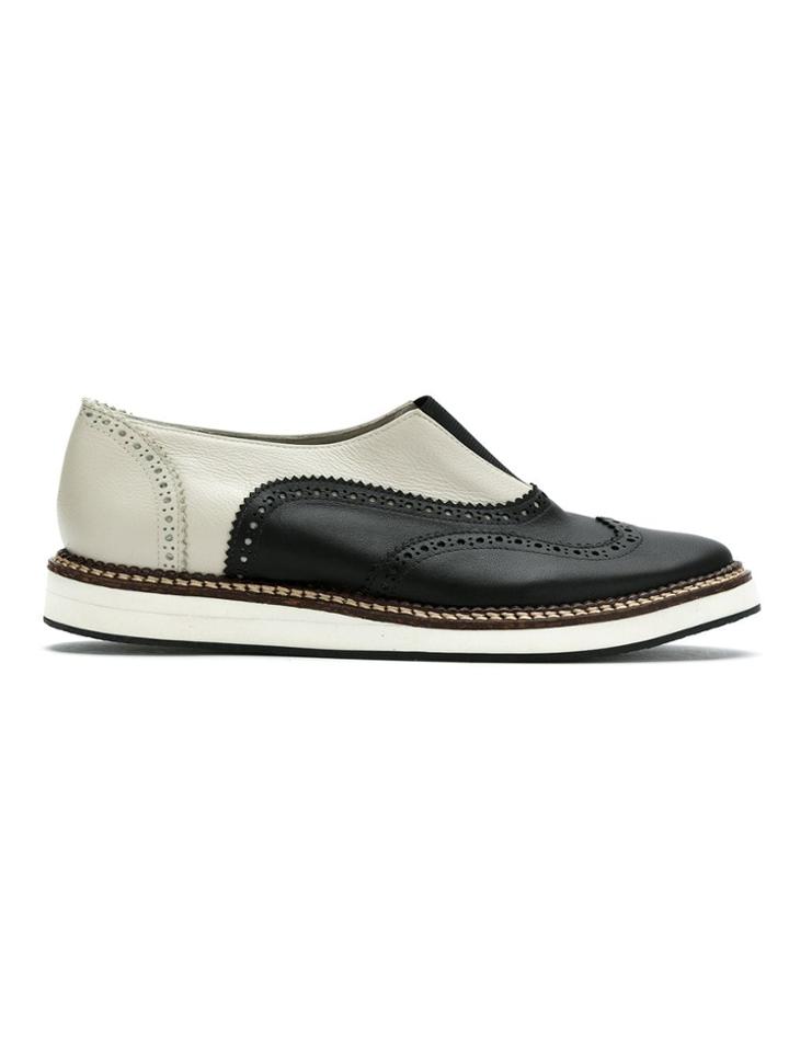 Mara Mac Leather Brogue - Black