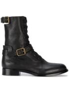 Chloé Otto Lace-up Boots - Black