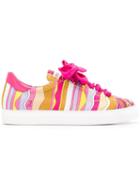Emilio Pucci Guanabana Print Twill Trainers - Pink
