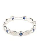 Yvonne Léon Antique Diamonds And Sapphires Ring, Women's, Blue