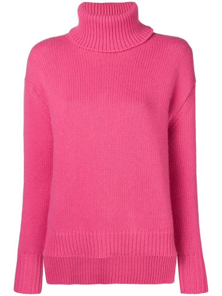 Golden Goose Deluxe Brand Turtle-neck Ribbed Sweater - Pink & Purple