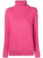 Golden Goose Deluxe Brand Turtle-neck Ribbed Sweater - Pink & Purple