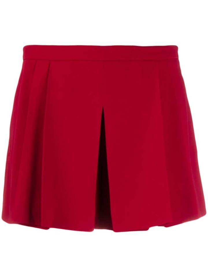 Red Valentino Pleated Layered Style Shorts