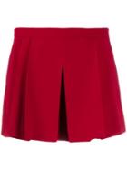 Red Valentino Pleated Layered Style Shorts