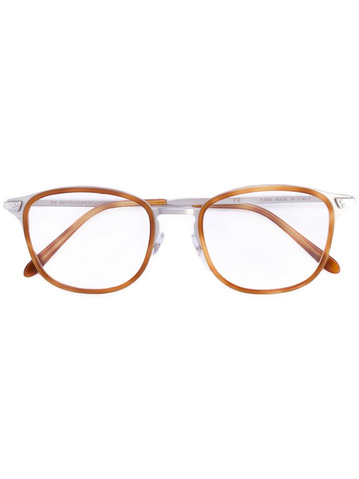 Retrosuperfuture - Square Frames - Men - Acetate - One Size, Brown, Acetate