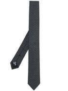 Emporio Armani Geometric Print Tie - Black