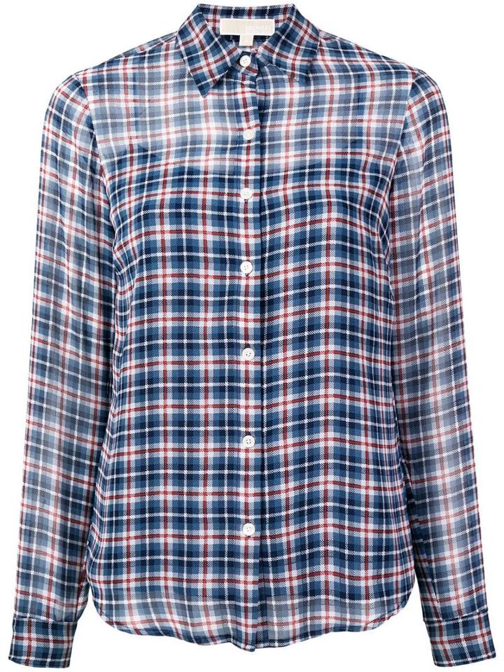 Michael Michael Kors Layered Plaid Shirt - 883 Trny Brgttrct