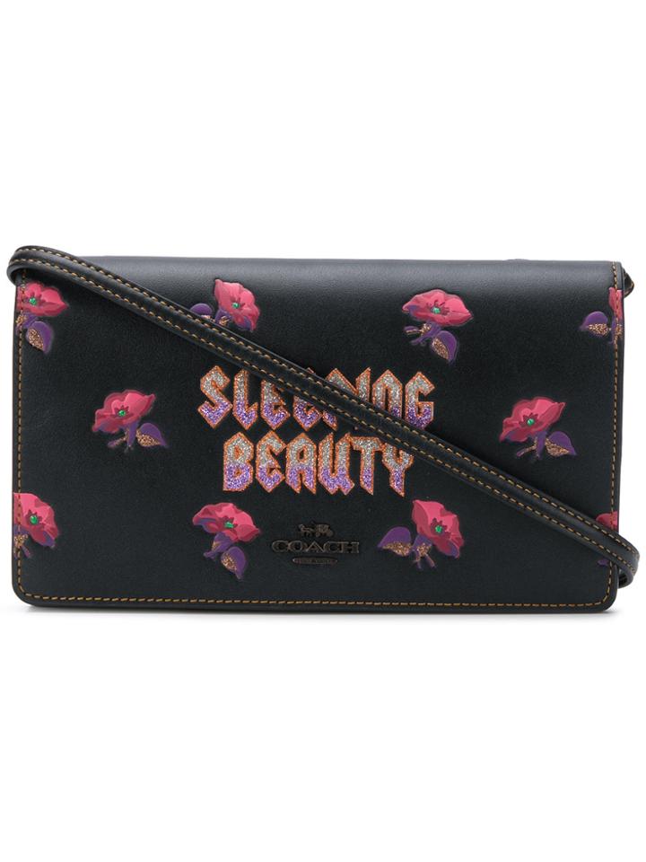 Coach X Disney Sleeping Beauty Foldover Clutch - Black