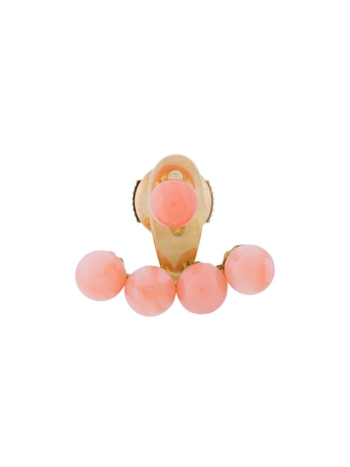 Yvonne Léon Les Dessous D'oreille Earring - Pink & Purple
