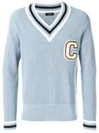 Calvin Klein Bordered Varsity Jacket - Blue