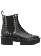 Clergerie Studded Boots - Black