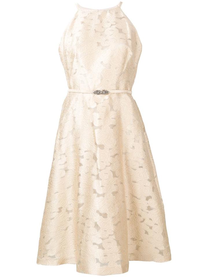 Lauren Ralph Lauren Halterneck Cocktail Dress - Neutrals