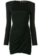 Versace Shoulder Pad Mini Dress - Black